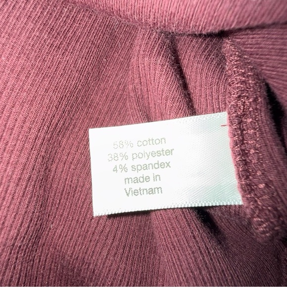 LANE BRYANT Mock Neck Ribbed Tank Classic Sleeveless - 18/20 Maroon - Picture 12 of 16